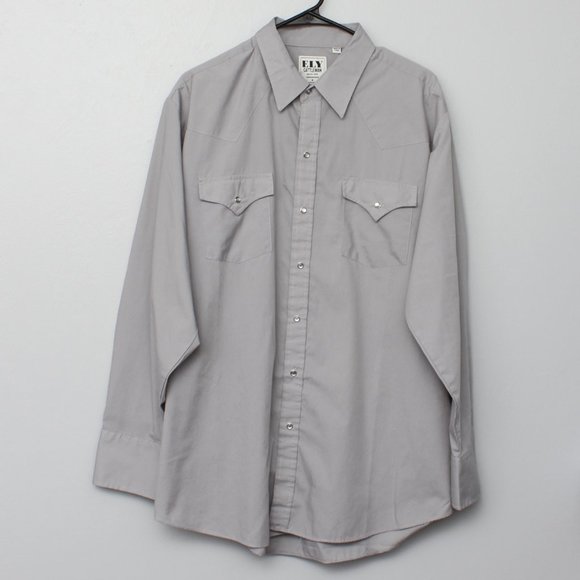 Ely Cattleman pearl snap western button up shirt